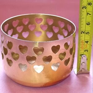 Solid brass candle holder